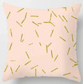 Axyaa Geometric Pattern Plush Cushion Cover for Home Decor 45x45cm