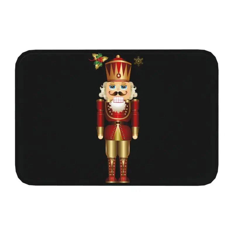 Axyaa Nutcracker Soldier Doll Door Mat Home Decor
