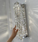 Axya Crystal LED Wall Lamp Chrome Stair Sconce Aisle Light for Home Hotel Decor