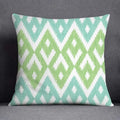 Axyaa Green Geometric Pillow Cover for Home Decor