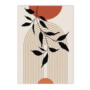Boho Abstract Geometry Arch Line Leaves Wall Art Canvas Painting Posters Axyaa Modern Wall Pictures Home Decor