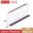 Axyaa Plastic Shelf Divider, Transparent, for Convenience Store & Supermarket Displays