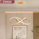 Axyaa Gold Chandelier: Contemporary Ceiling Lighting for Home Decor