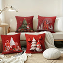 Axyaa Christmas 3D Pattern Pillow Cover for Sofa, Bedroom, Car