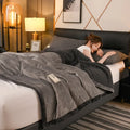 Axyaa Plush Triple-Layered Warm Blanket for Autumn/Winter
