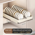 Axyaa Stainless Steel Expandable Rack: Kitchen Cabinet Bowl & Plate Storage Organizer