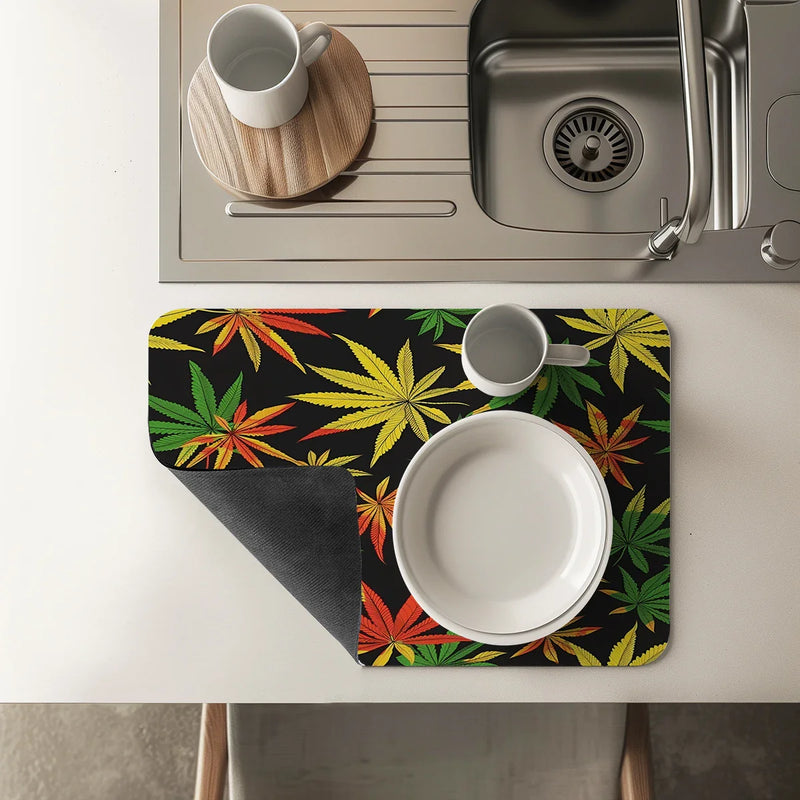 Axyaa Diatom Kitchen Drain Pads: Absorbent, Simple, Branded Bowls & Tableware Mat