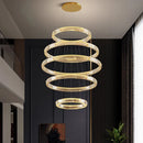 Axyaa Crystal Chandelier Stair Pendant Lamp Living Room Pendant Lights Home Decor Lighting