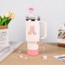 Axyaa 10pcs Tumbler Accessories Set: Straw, Cover, Cap, Boot, Stopper, Keychain, Charm