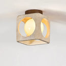 Axyaa Wabi Sabi Corridor Light: Yellow Cave Stone Antique Retro Entryway Ceiling Lights