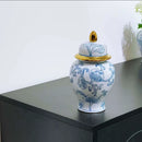 Axyaa Blue White Porcelain Vases Jars Jingdezhen Ornaments Home Decor Crafts