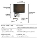 Axyaa LED Wall Lamps with Switch USB Reading Lights for Modern Home Decor