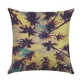 Axyaa Cartoon Pattern Linen Pillowcase - Home Sofa Decorative Cushion Cover