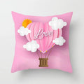 Axyaa Love Heart Cushion Cover for Living Room Sofa Valentine's Day Home Decor