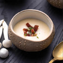 Axyaa Ceramic Sea Urchin Dessert Bowl Set - Stylish Tableware for Soups, Steamed Eggs, Snacks