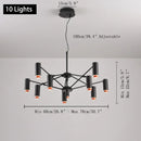 Axyaa Spider Chandelier: Modern Minimalist Nordic Pendant Lights for Home Decor
