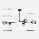 Axyaa Nordic Vintage Retro Chandelier Ceiling Lights for Living Room Suspended LED Luminaire