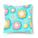 Axyaa Flower Print Nordic Pillowcase - 45x45CM Decorative Sofa Cushion Cover