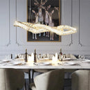 Axyaa Crystal Chandeliers: Modern LED Ceiling Hanging Lights for Living Room