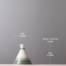 Axyaa Green Gradient Ceramic Vase for Stylish Living Room Decor