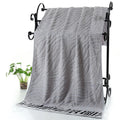Axyaa Luxury Embroidered Bamboo Bath Towel Set - Green/Coffee/Cream - Personalized