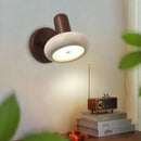 Axyaa Yellow Travertine LED Wall Light with Rotate Function and Pull Chain Switch