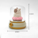 Axyaa Capybara Silicone Night Light: Rechargeable, Dimmable, Cute Cartoon Design