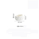 Axyaa Irregular Rock Texture Ceramic Dessert Soup Bowl Set Molecular Cuisine Tableware