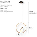 Axyaa Gold Silver Magpie Bird LED Pendant Lights - Kitchen Dinning Room Chandelier
