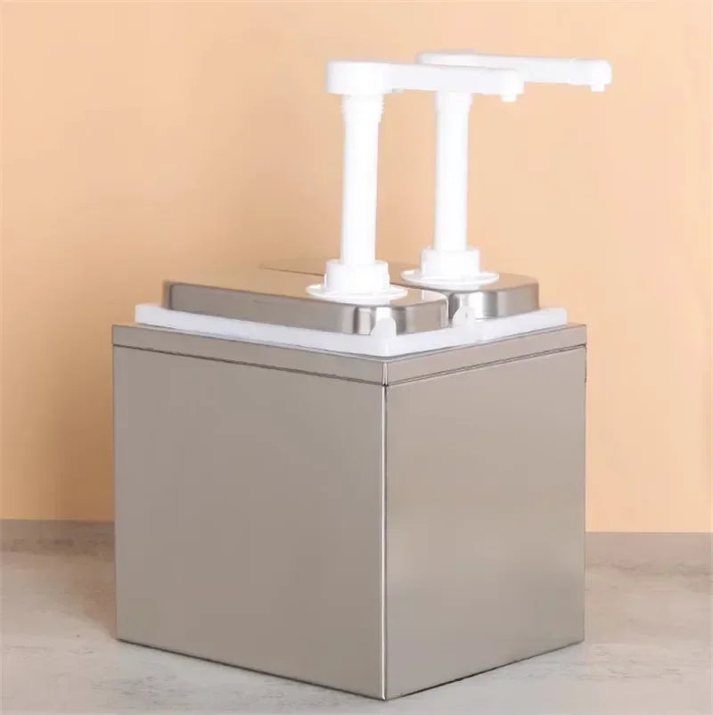 Axya Stainless Steel Sauce Pump Dispenser for Home and Commercial Use