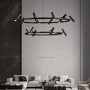 Axyaa Modern LED Pendant Chandeliers for Home, Living Room & Dining Room Lighting