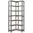 Tribesigns 7-Shelf Corner Bookshelf by Axyaa - Modern 7-Tier Corner Storage Display