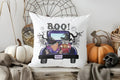 Axyaa Halloween Witch Pumpkin Candles Decor Pillow Cover for Sofa Bedroom Car
