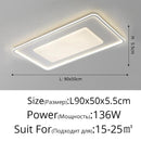 Axyaa Ultrathin LED Ceiling Lamp, Remote Dimming, Modern Living Room Light, Large Fixture
