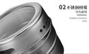 Axya Stainless Steel Spice Jars Set with Wall Mounted Rack & Wipeable Labels