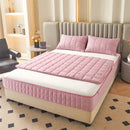 Axyaa Quilted Mattress Cover with Zipper - Full Enclosed Thicken Fitted Sheet