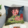 Axyaa Anime Art Pillowcase Cushion Cover 45*45 for Sofa Decor