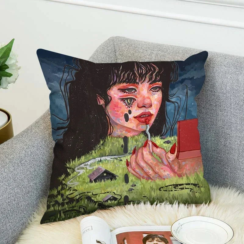 Axyaa Anime Decorative Pillow Covers for Home Decor - Cushion Cover Collection