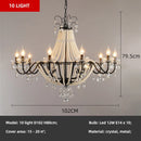 Axyaa Crystal LED Chandelier Pendant Lights for Home Decor