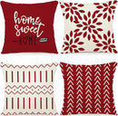 Axyaa Christmas Pillowcase 45x45cm, Modern Decorative Sofa Cushion Cover