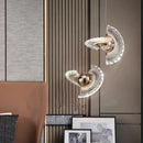 Axyaa Nordic Light Luxury LED Acrylic Chandelier for Bedroom Living Room