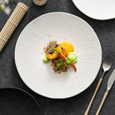 Axyaa Matte Ceramic Round Plate Set for Dining and Entertaining