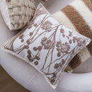 Axyaa Vintage Floral Jacquard Cushion Cover 45x45 Soft Nordic Throw Pillow Case