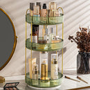 Axyaa Rotating Makeup Organizer Shelf - 360 Spinning Cosmetic Storage Vanity Holder