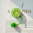 Axyaa Silicone Lemon Straw Toppers for 10mm Straws