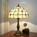 Axyaa 12“ Stained Glass Table Lamp - Bedroom, Living Room, Office Decor