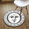 Axyaa Round Carpet Yoga Mat for Home Decor and Relaxation