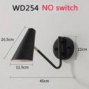 Nordic Copper Adjustable LED Wall Lamp for Bedroom Reading, Axyaa Sconces