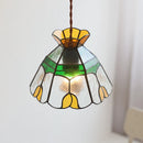 Axyaa Japanese Style Glass Shade LED Pendant Light for Living Room and Dining Area