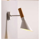 Axyaa Modern Wood LED Wall Lamp Adjustable Sconces for Bedroom Mirrors